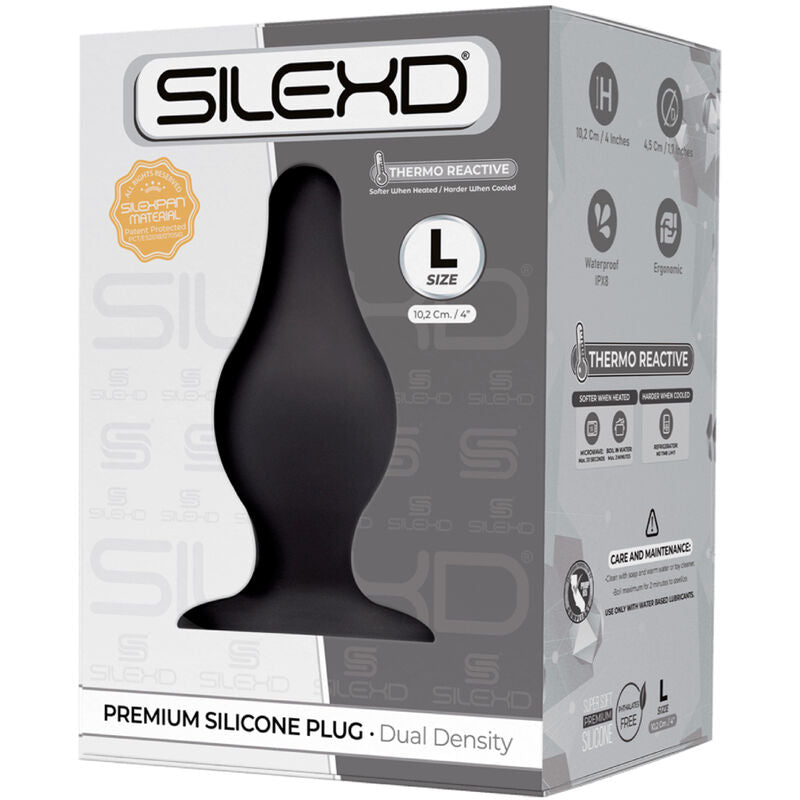 SILEXD - MODELO 2 PLUG ANAL PREMIUM SILEXPAN SILICONE PREMIUM TERMORATIVO TAMANHO L