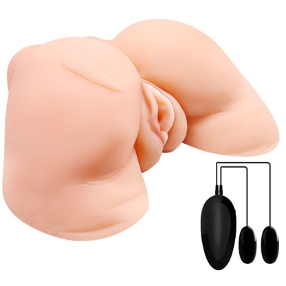 CRAZY BULL - VAGINA E ÂNUS COM MALHA REALISTA COM VIBRAÇÃO