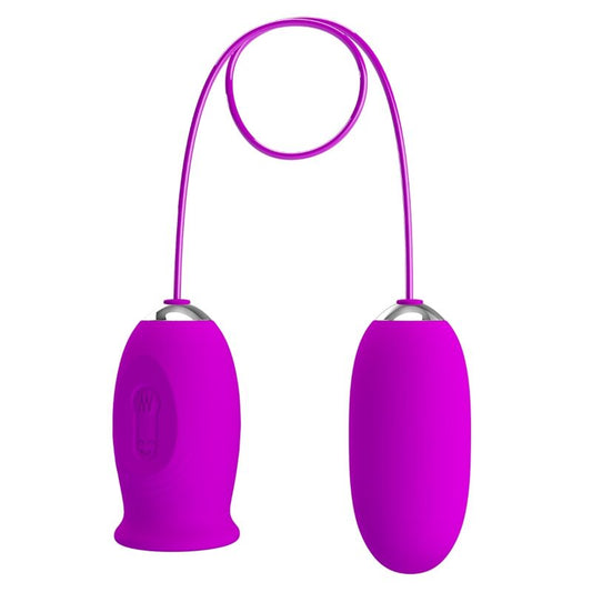 PRETTY LOVE - DAISY DUAL EGG VIBRADOR RECARREGÁVEL ROXO