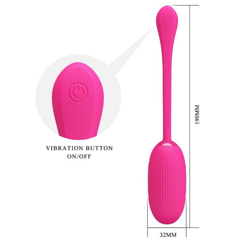PRETTY LOVE - DOREEN RECHARGEABLE VIBRATING EGG MAGENTA