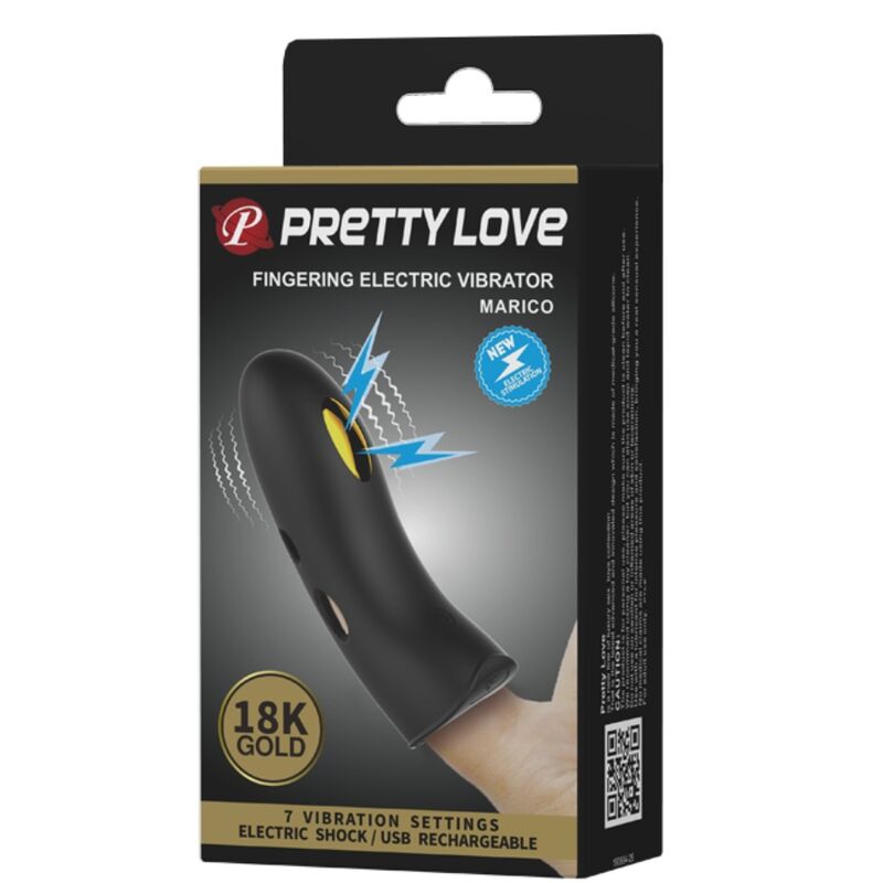 PRETTY LOVE - MARICO SCHWARZE ELEKTRO-STIMULATOR-FINGERABDECKUNG
