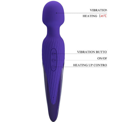 PRETTY LOVE - ANTONY YOUTH WAND VIBRADOR EFEITO CALOR VIOLETA