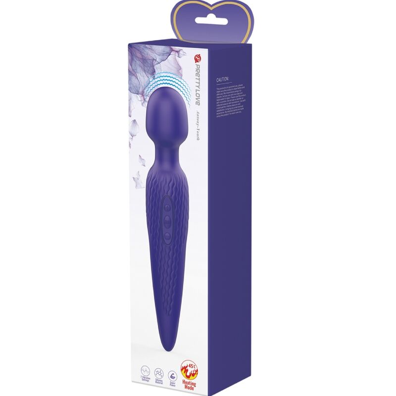 PRETTY LOVE - ANTONY YOUTH WAND VIBRADOR EFEITO CALOR VIOLETA