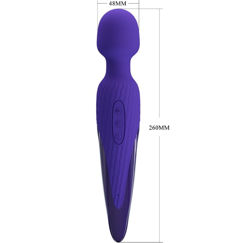 PRETTY LOVE - ANTONY YOUTH WAND VIBRADOR EFEITO CALOR VIOLETA