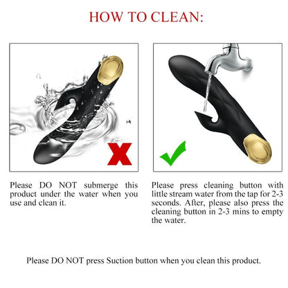 PRETTY LOVE - SCHWARZER, WIEDERAUFLADBARER, VERGOLDETER LUXUS-VIBRATOR