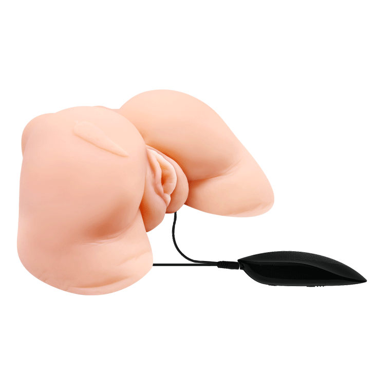 CRAZY BULL - VAGINA E ÂNUS COM MALHA REALISTA COM VIBRAÇÃO