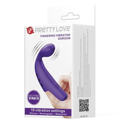 PRETTY LOVE - VIBRADOR DE DEDO RECARREGÁVEL GORGON PURPLE