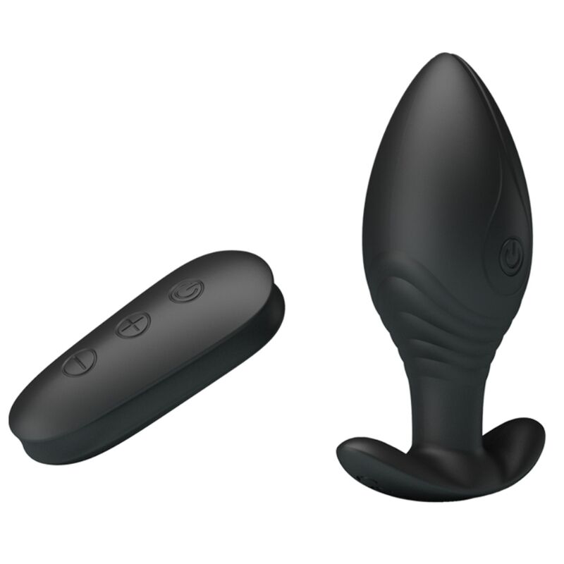 PRETTY LOVE - REGINA ANAL PLUG VIBRADOR RECARREGÁVEL PRETO