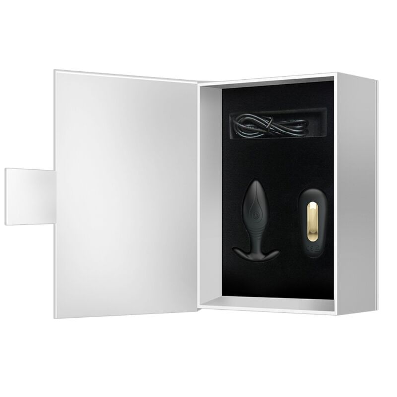 PRETTY LOVE - REGINA ANAL PLUG VIBRADOR RECARREGÁVEL PRETO