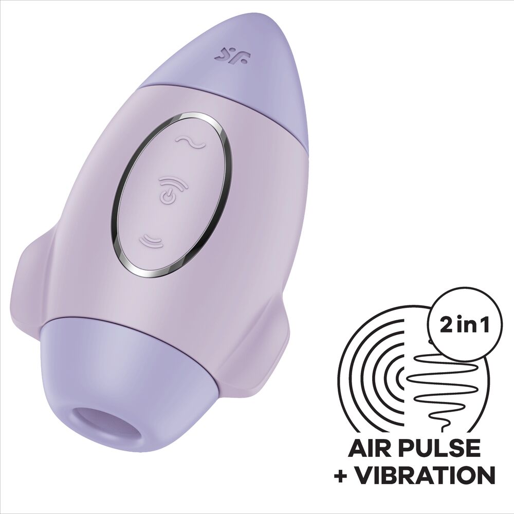 SATISFYER - MISSION CONTROL VIBRADOR LILAC PEQUENO DE IMPULSO DUPLO