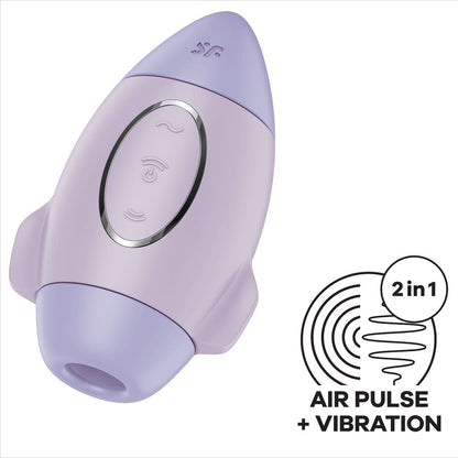SATISFYER - MISSION CONTROL VIBRADOR LILAC PEQUENO DE IMPULSO DUPLO