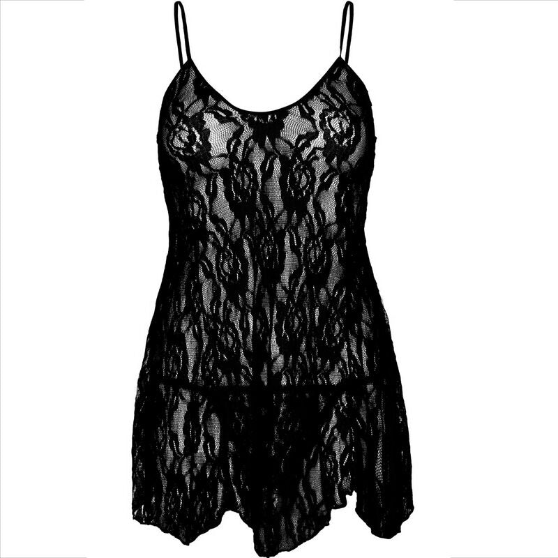 LEG AVENUE - CHEMISE RENDA FLOR