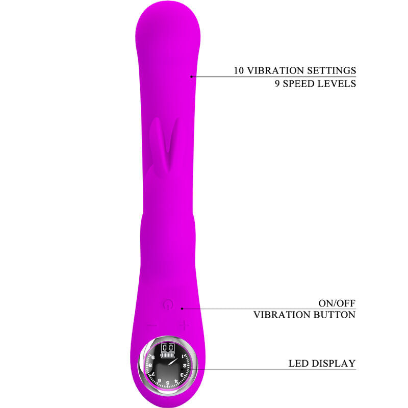 PRETTY LOVE - LAMAR RABBIT VIBRATOR &amp; VIOLETT G-SPOT