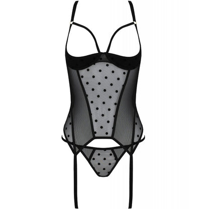 PASSION - MARINA CORSET &amp; TANGA PRETO S/M