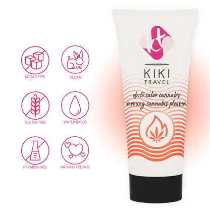 KIKÍ TRAVEL - LUBRIFICANTE CANNABIS HOT EFFECT 50 ML