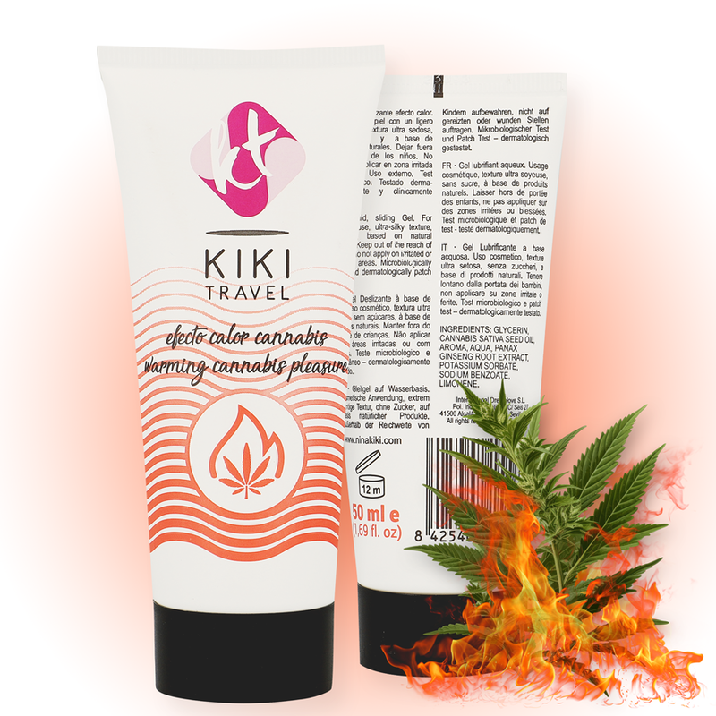 KIKÍ TRAVEL - LUBRIFICANTE CANNABIS HOT EFFECT 50 ML