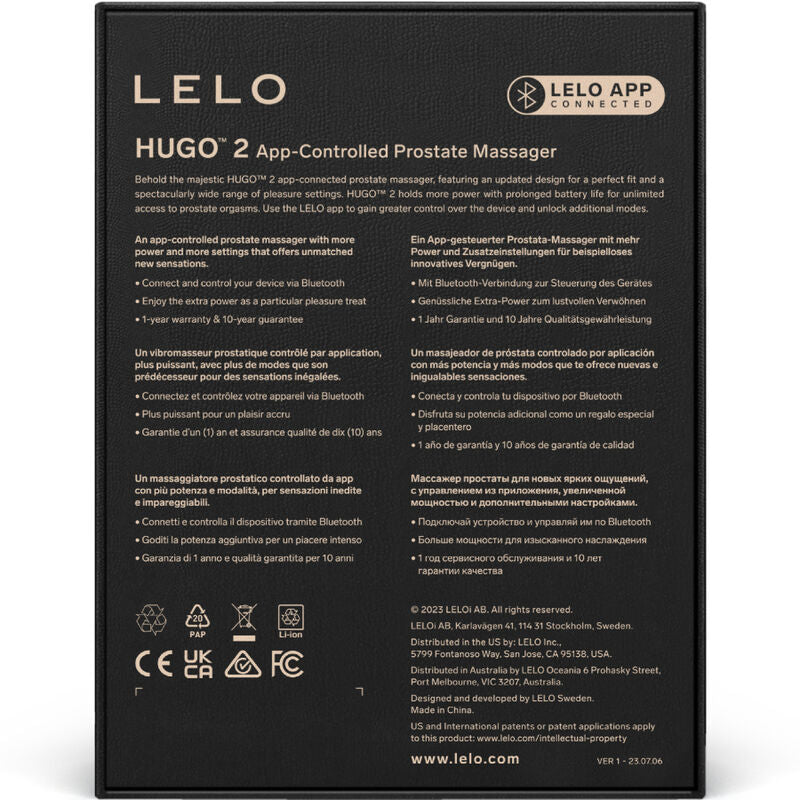 LELO - HUGO 2 MASSAGEADOR DE PRÓSTATA VERDE