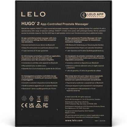 LELO - HUGO 2 MASSAGEADOR DE PRÓSTATA VERDE