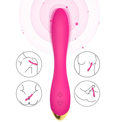 ARMONY - VIBRADOR FLAMINGO MULTIPOSIÇÕES FÚCSIA