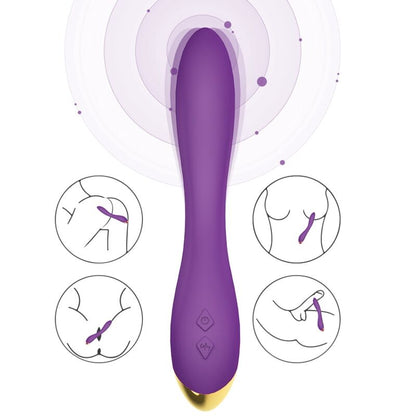 ARMONY - VIBRADOR FLAMINGO MULTIPOSIÇÕES ROXO