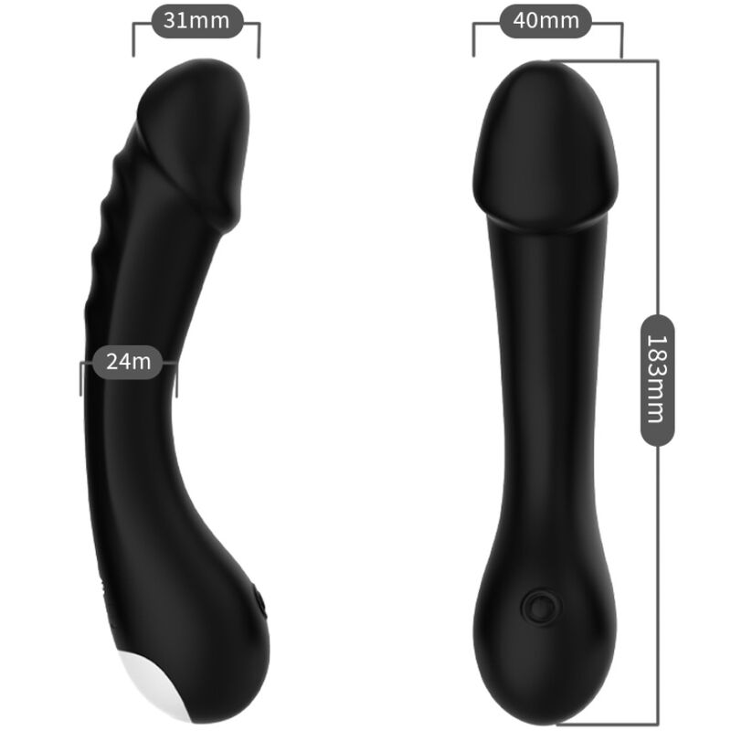ARMONY - DILDO VIBRADOR PONTO G SILICONE PRETO