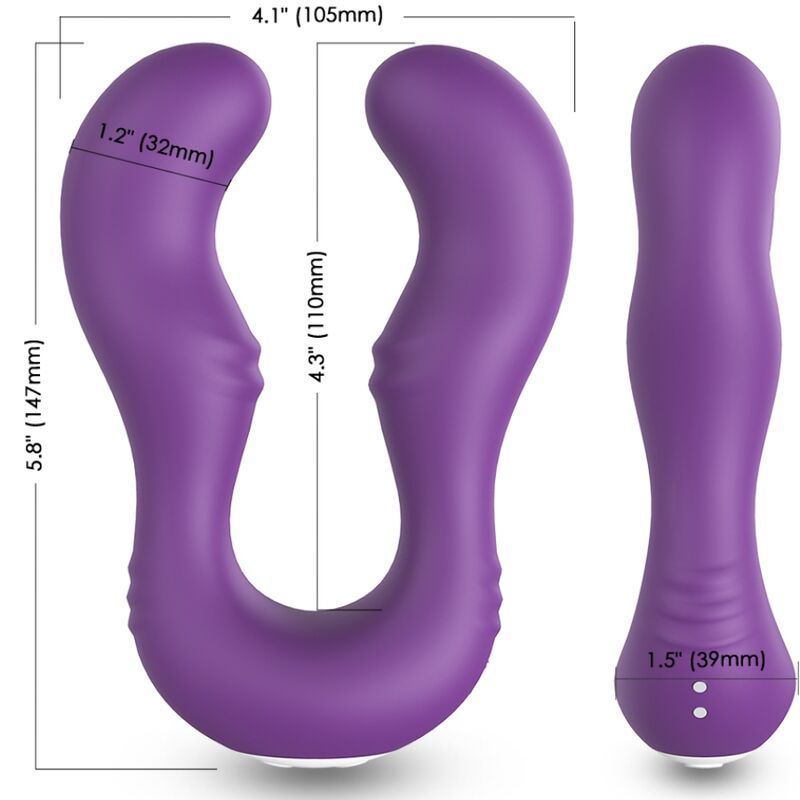 ARMONY - SERAPH VIBRATOR DOPPELFERNBEDIENUNG LILA