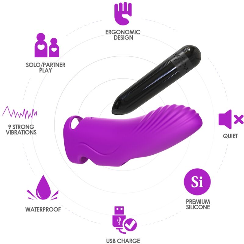 ARMONY - VIBRADOR AURORA DEDO FÚCSIA