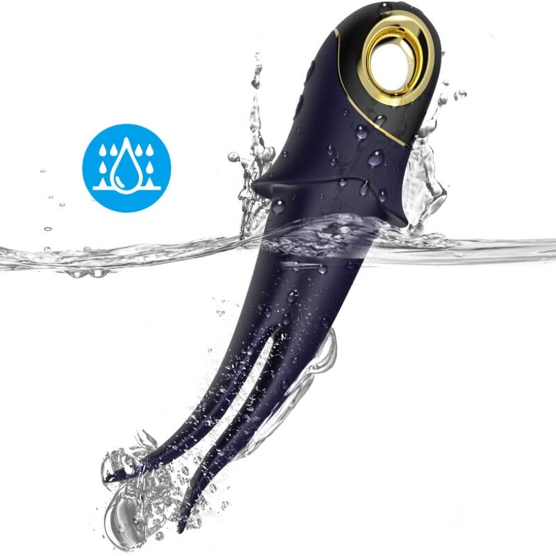 ARMONY - VIBRADOR SHADOW DUPLO-CABEÇA TEASING AZUL