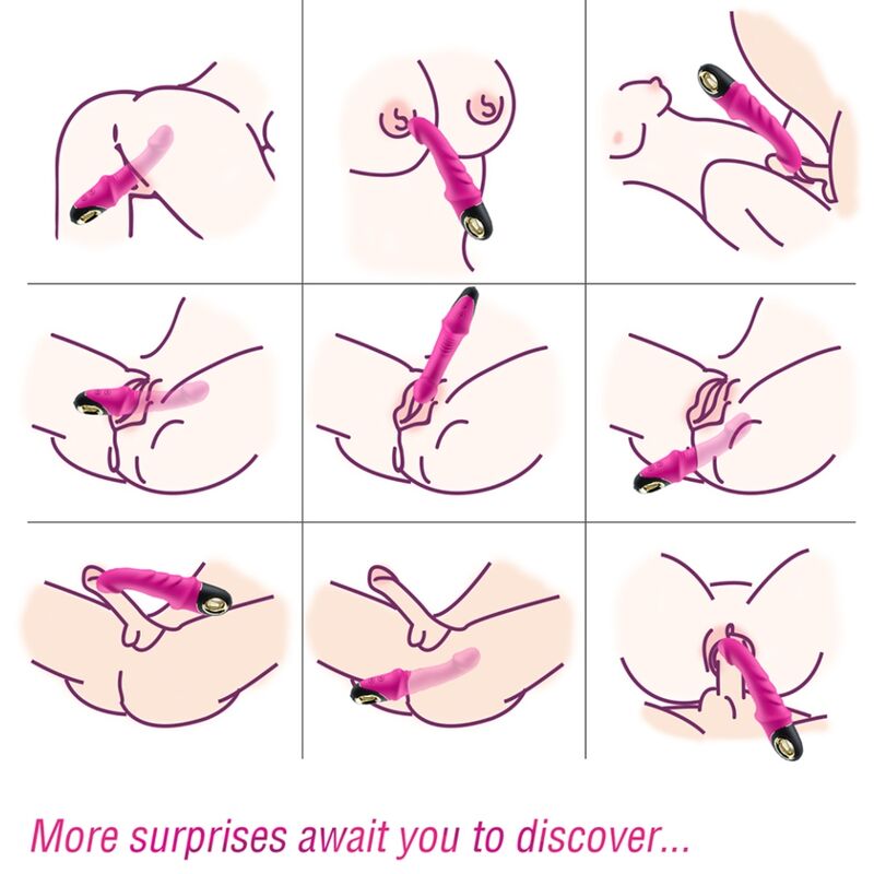 ARMONY - JOYBLADE DILDO VIBRADOR ROTATOR FÚCSIA