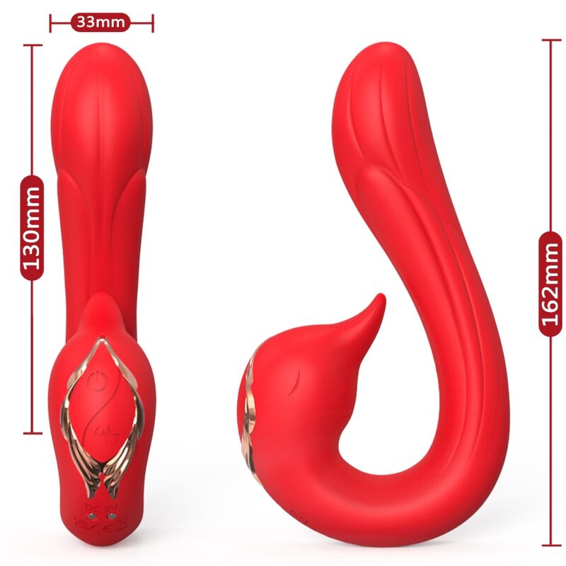 ARMONY - DELFIN VIBRADOR MULTIPOSIÇÕES E EFEITO CALOR VERMELHO