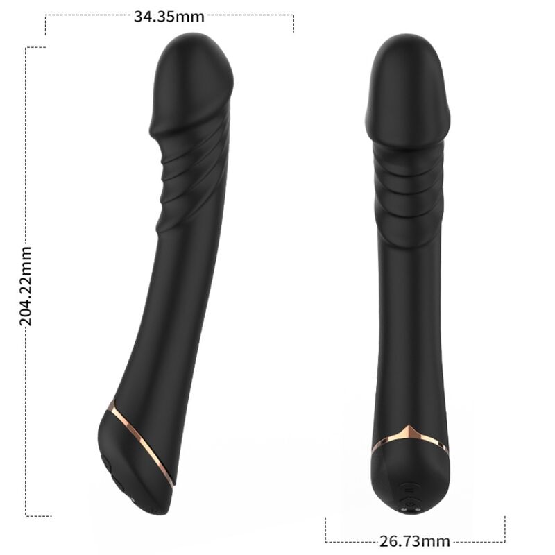 ARMONY - DILDO-VIBRATOR SILIKON SCHWARZ