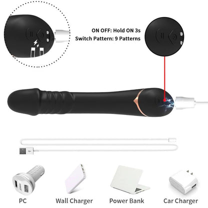 ARMONY - DILDO-VIBRATOR SILIKON SCHWARZ