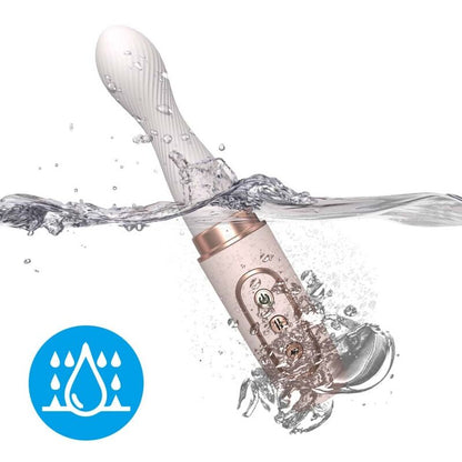 ARMONY - VIBRADOR ROTATOR &amp; MÁQUINA TELESCÓPICA AUTOMÁTICA AMARELA