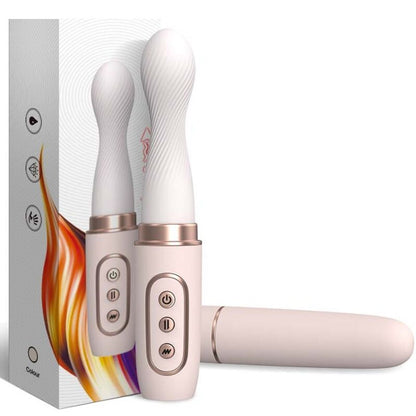ARMONY - VIBRADOR ROTATOR &amp; MÁQUINA TELESCÓPICA AUTOMÁTICA AMARELA