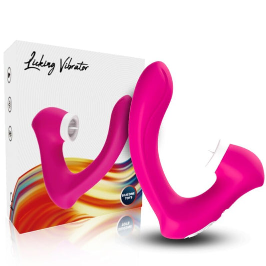 ARMONY - SECRETKISS LICKING VIBRADOR CLITÓRIS E VIBRADOR CURVADO FÚCSIA