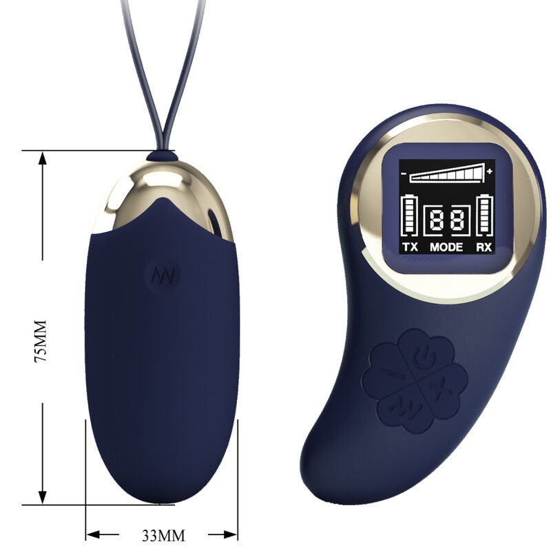PRETTY LOVE - MINA OVO VIBRANTE CONTROLE REMOTO AZUL