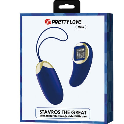 PRETTY LOVE - MINA OVO VIBRANTE CONTROLE REMOTO AZUL