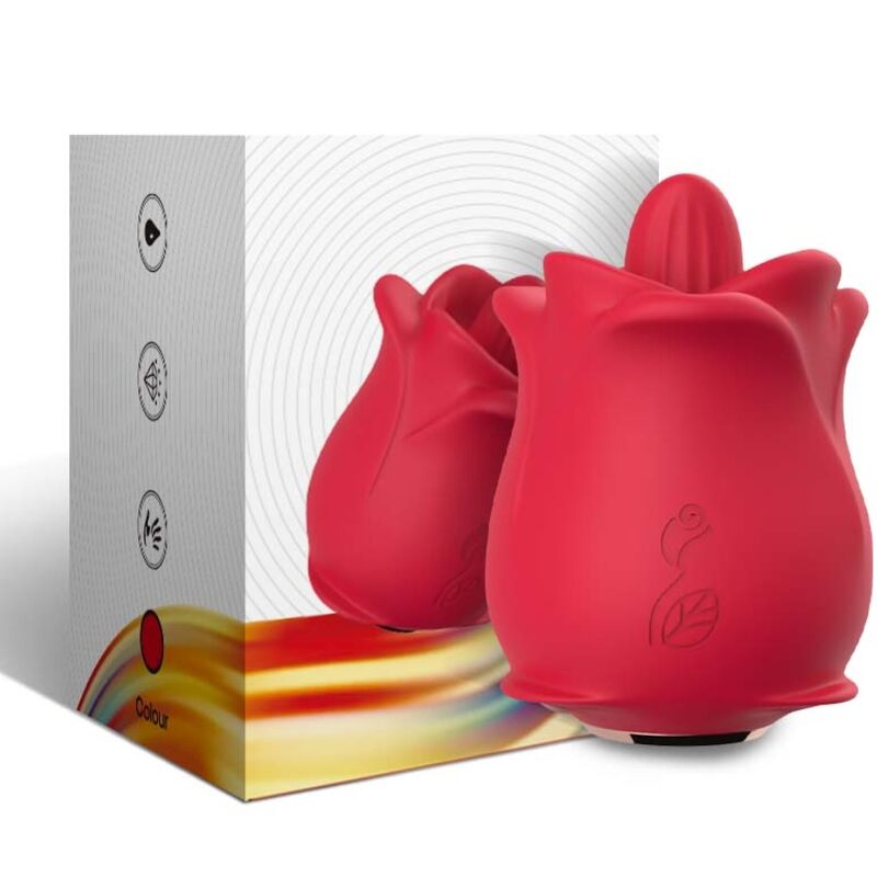 ARMONY - ROSE 10 MODOS LAMBER CLIT VIBRADOR VERMELHO
