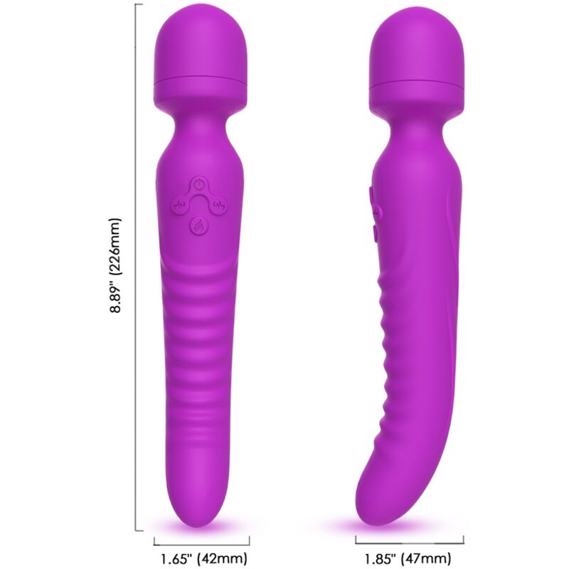 ARMONY - MISSION MASSAGER &amp; VIBRADOR EFEITO CALOR ROXO