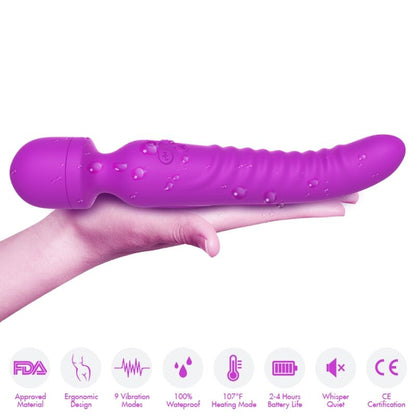ARMONY - MISSION MASSAGER &amp; VIBRADOR EFEITO CALOR ROXO