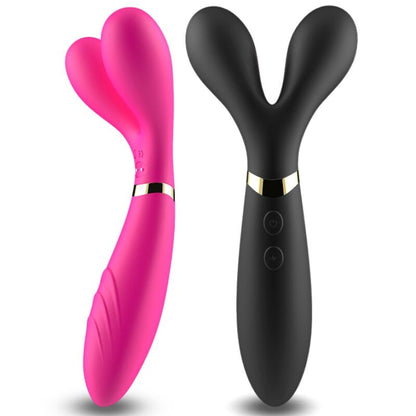 ARMONY - Y-WAND MASSAGEADOR E VIBRADOR DUPLA CABEÇA PRETO