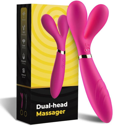 ARMONY - Y-WAND MASSAGEADOR E VIBRADOR DUPLA CABEÇA FÚCSIA