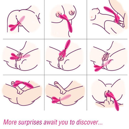 ARMONY - Y-WAND MASSAGEADOR E VIBRADOR DUPLA CABEÇA FÚCSIA