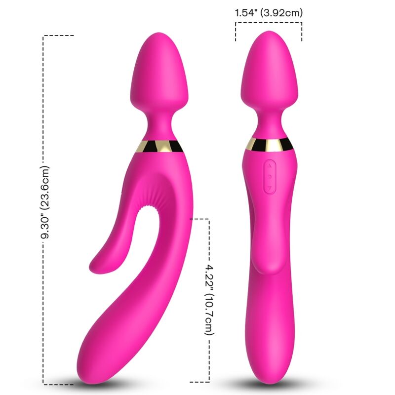 ARMONY - MASSAGEADOR E VIBRADOR RABBIT FÚCSIA