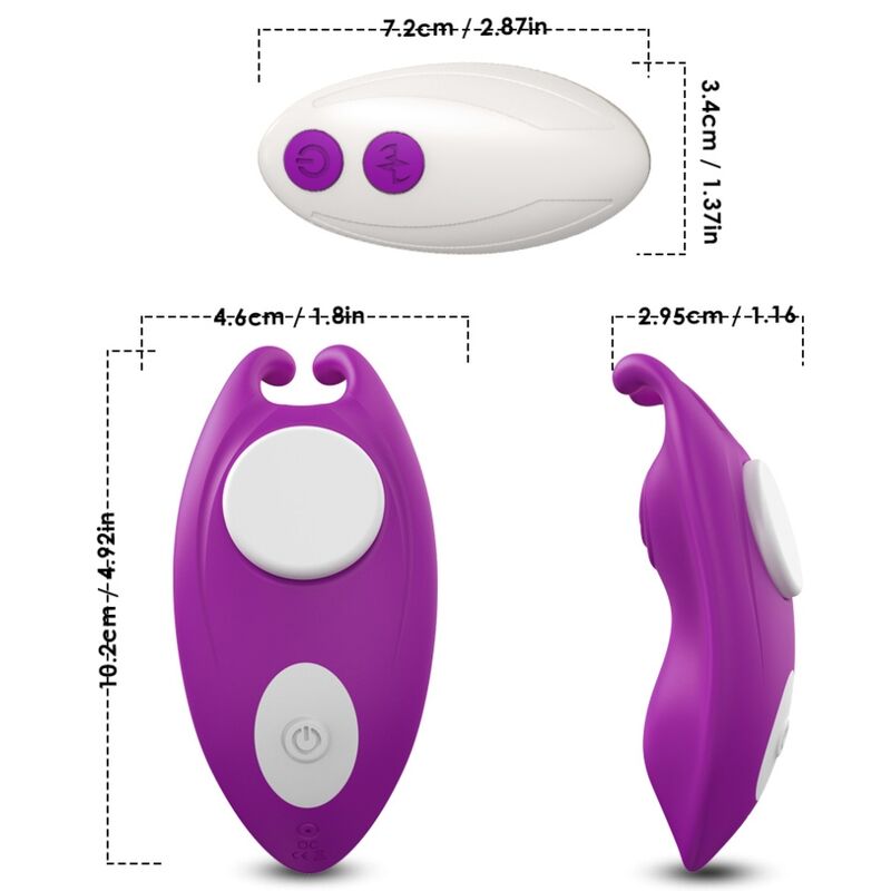 ARMONY - HONEYBEE WEARABLE PANTIES VIBRADOR CONTROLE REMOTO G-SPOT ROXO