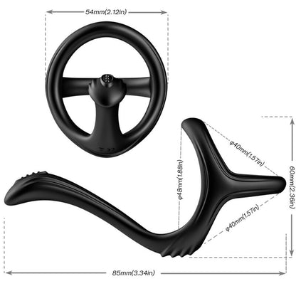 ARMONY - TREASURE ANEL ANAL DUPLO PRETO