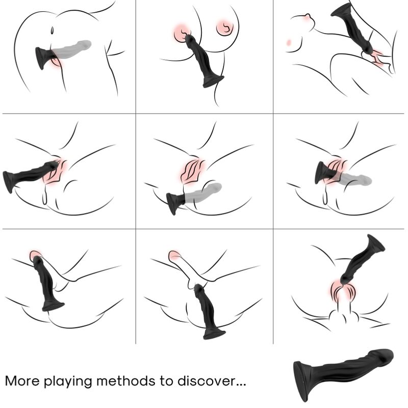 ARMONY - DILDO VIBRADOR E PLUG ANAL CONTROLE REMOTO PRETO