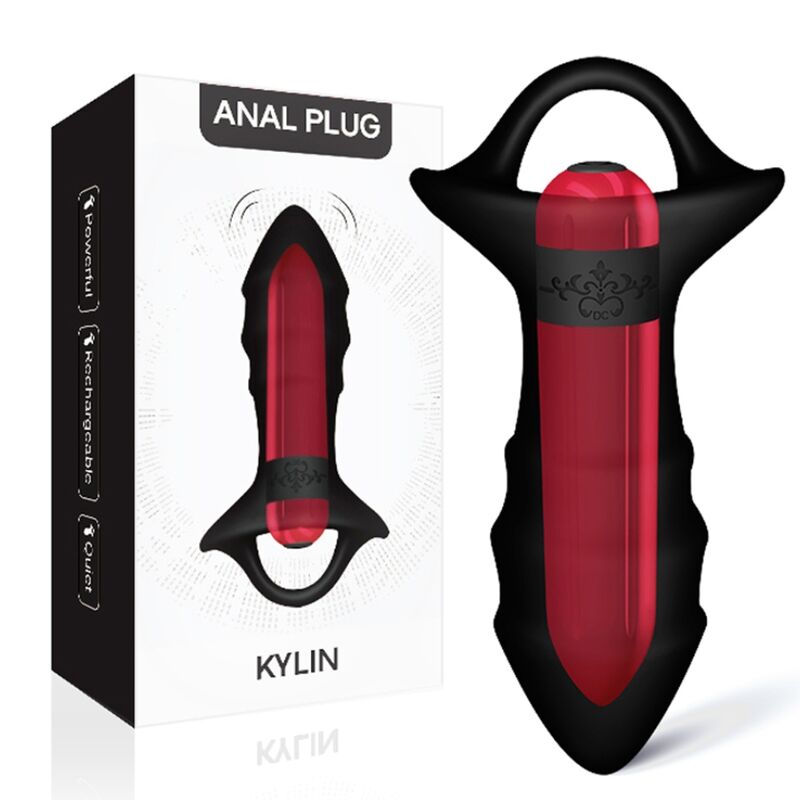 ARMONY - VIBRADOR DE DEDO KYLIN E PLUG ANAL CONTROLE REMOTO PRETO