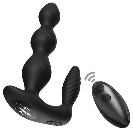 ARMONY - MANFUN VIBRADOR E ESTIMULADOR ANAL PLUG CONTROLE REMOTO PRETO