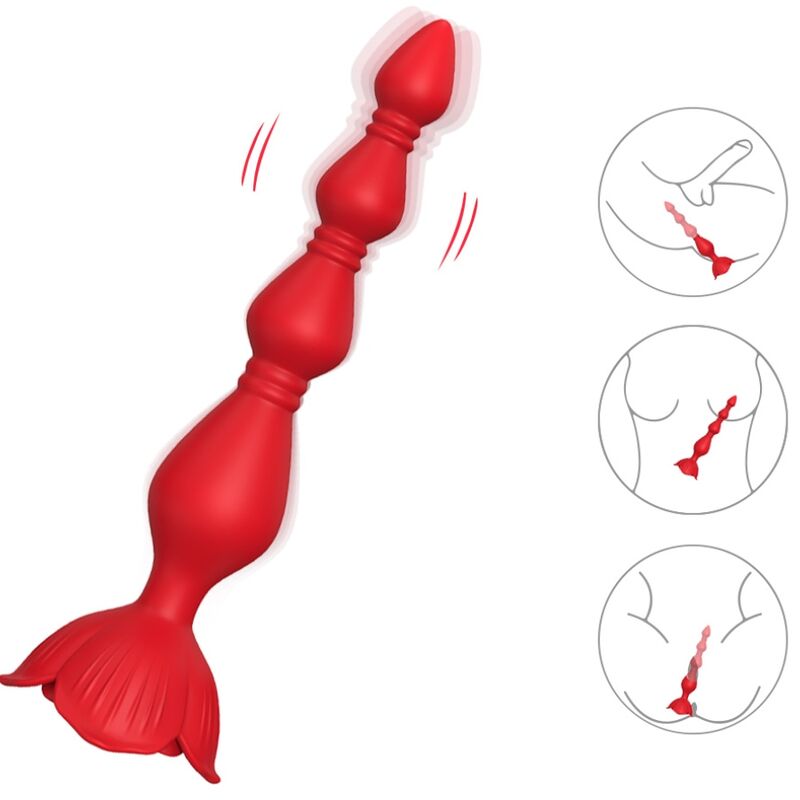 ARMONY - VIBRADOR ROSA PAGODA E PLUG ANAL VERMELHO